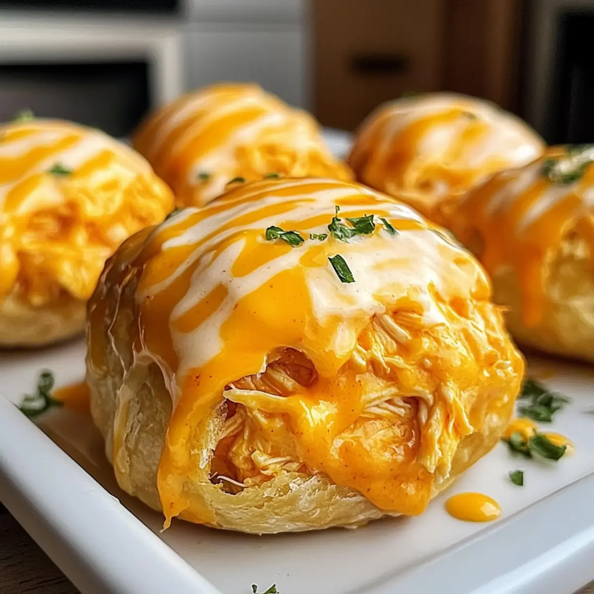 Käse Buffalo Ranch Hühnchen Bomben schnell & lecker