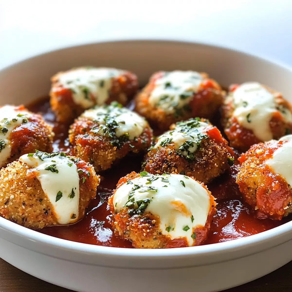 Hühnchen Parm Bissen für jeden Anlass