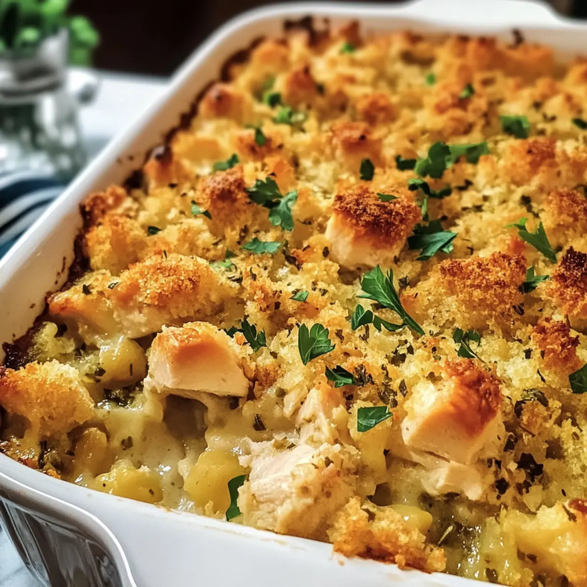 Hähnchen und Füllung Auflauf für Eilige Köche