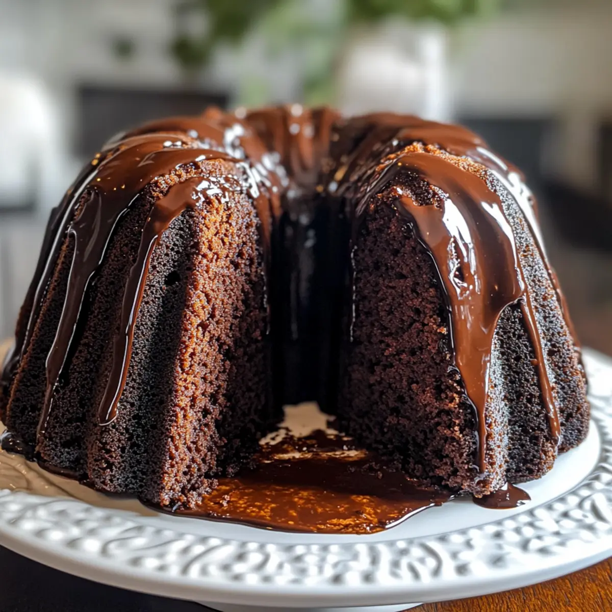 Schokoladen-Bundt-Kuchen mit Guinness für Feinschmecker