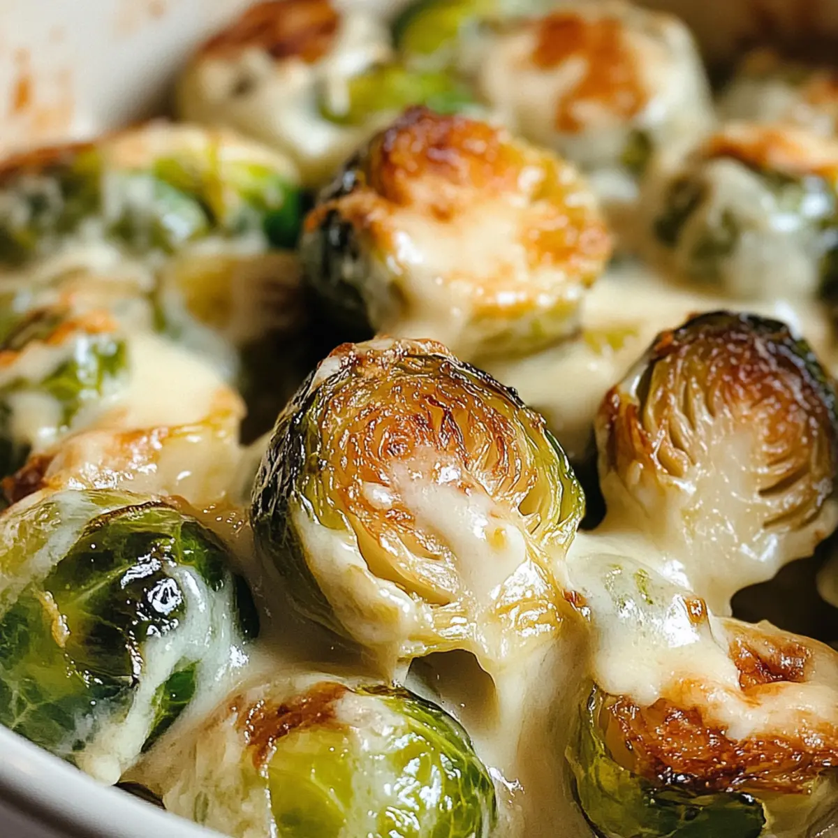 Cremige gebackene Rosenkohl für große Momente