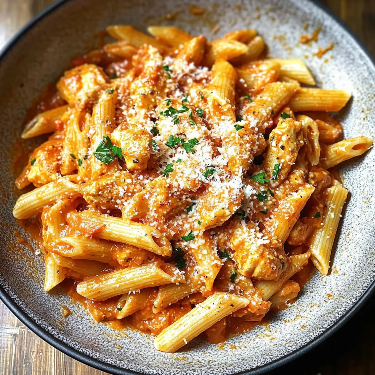 Cremige Hühnerbrust all’Arrabbiata für Genussexperten