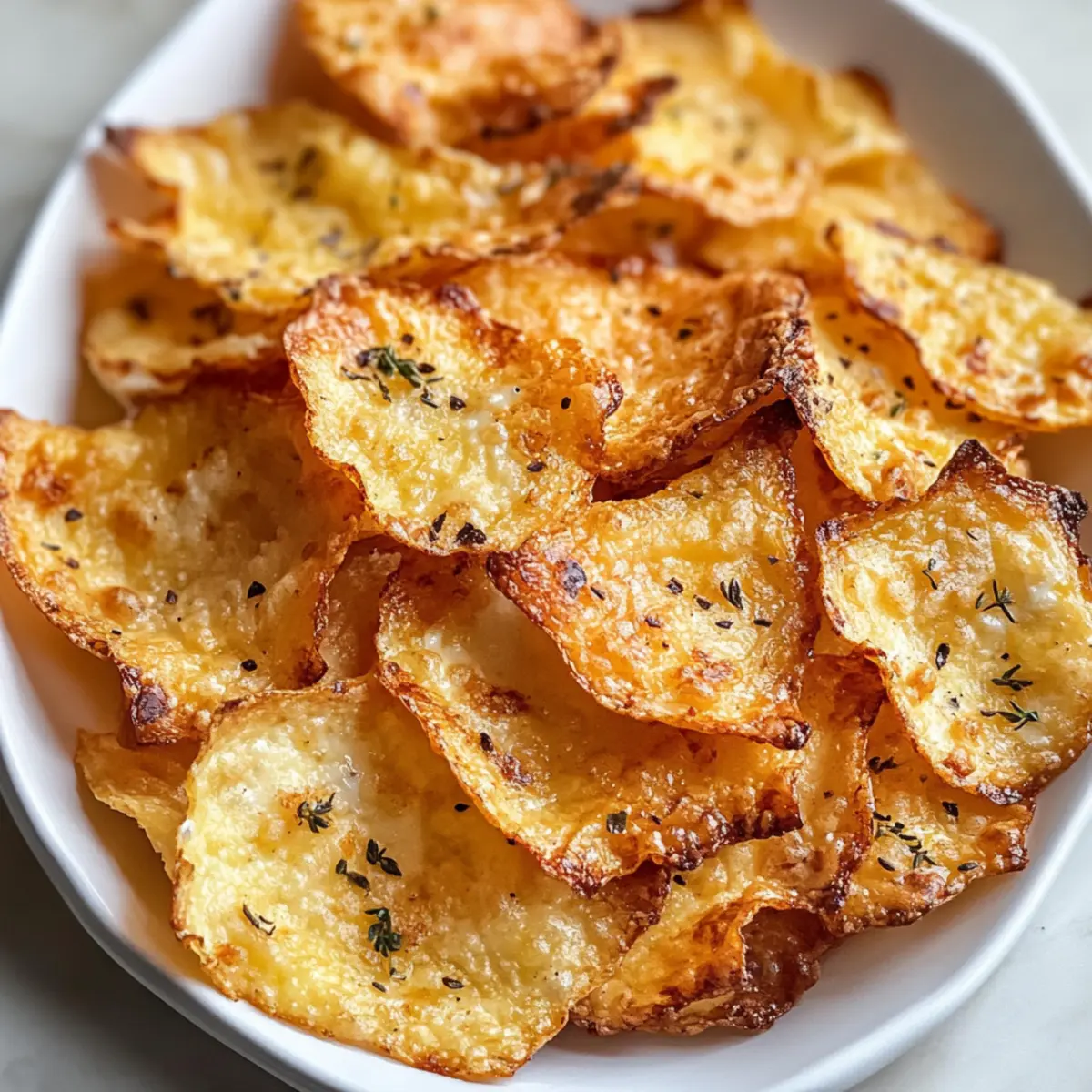 Knusprige Low-Carb Hüttenkäse-Chips für jeden Snack-Liebhaber