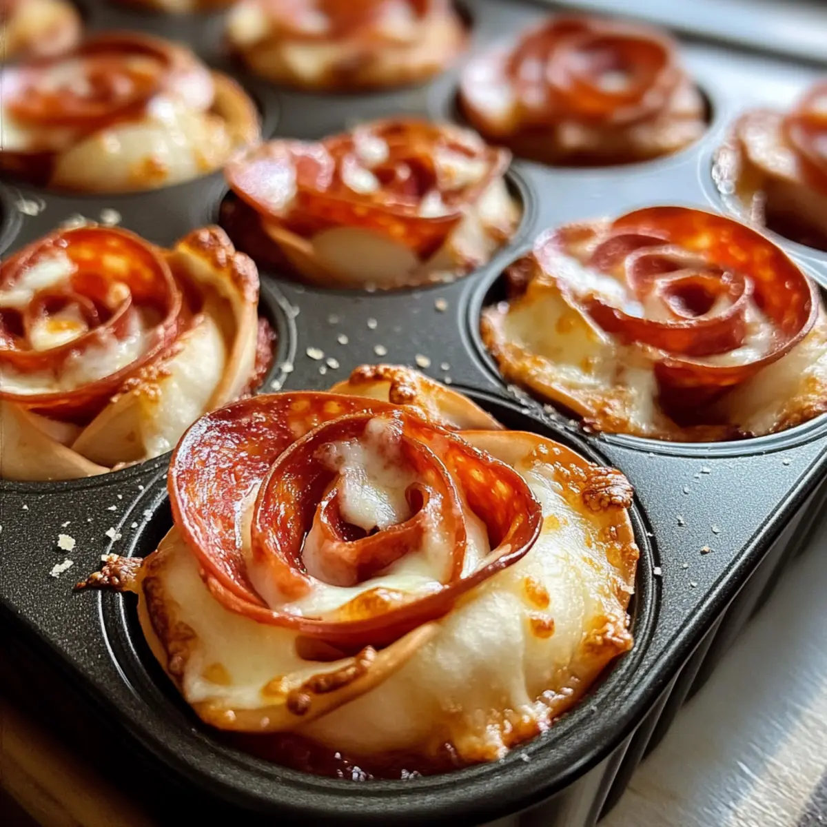 Einfache Pizza-Rosen für den Valentinstag ganz schnell