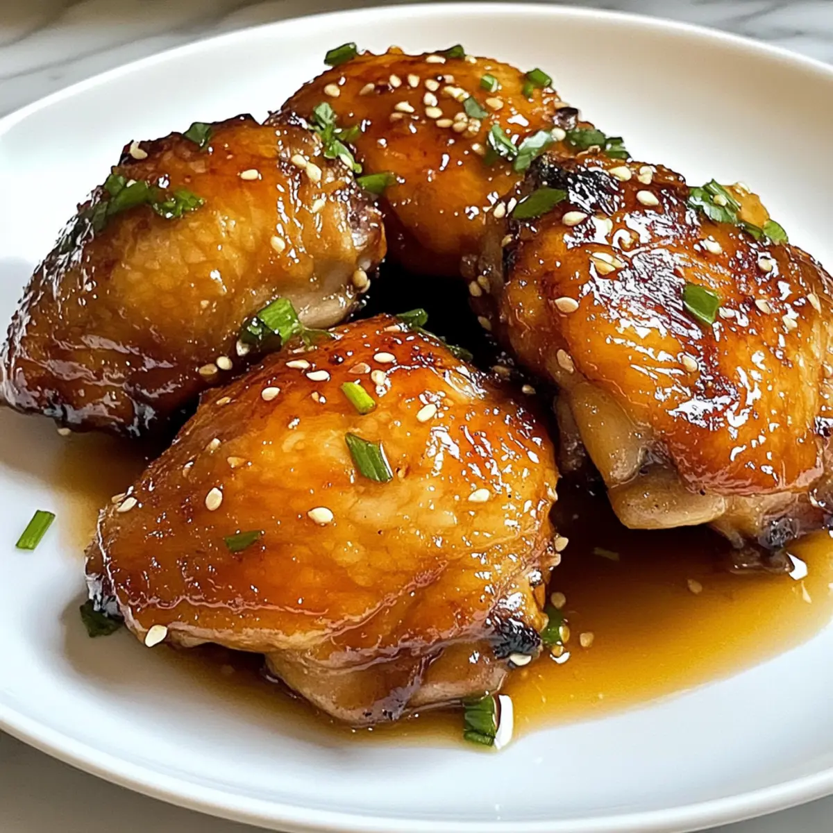 Honig-Knoblauch-Hühnchenschenkel ganz einfach zubereiten