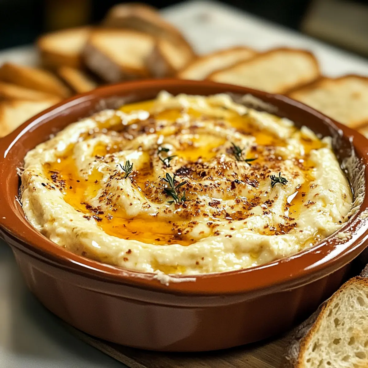 Heißer Honig Boursin Dip für Genussmomente