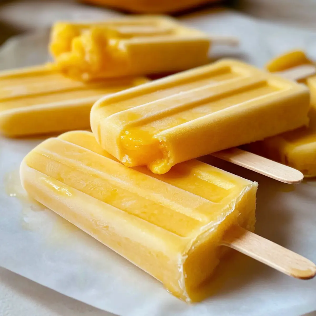Mango-Eis am Stiel: Einfaches 3-Zutaten-Rezept