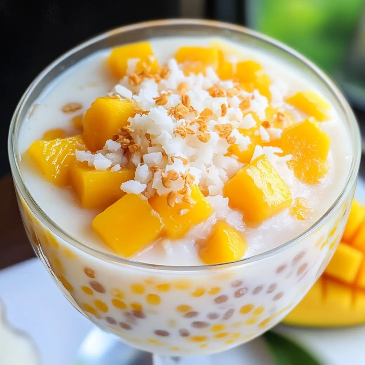 Mango Sago mit Kokosnussgelee: Erfrischendes Dessert