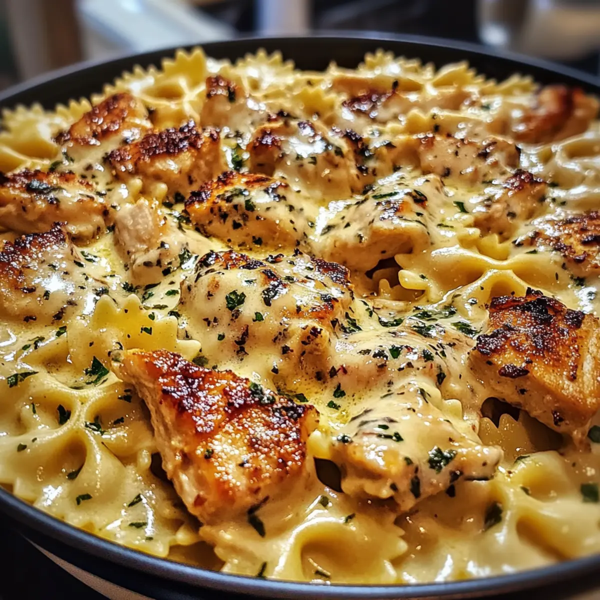 Mozzarella Knoblauchbutter Hähnchen Schleifen genießen