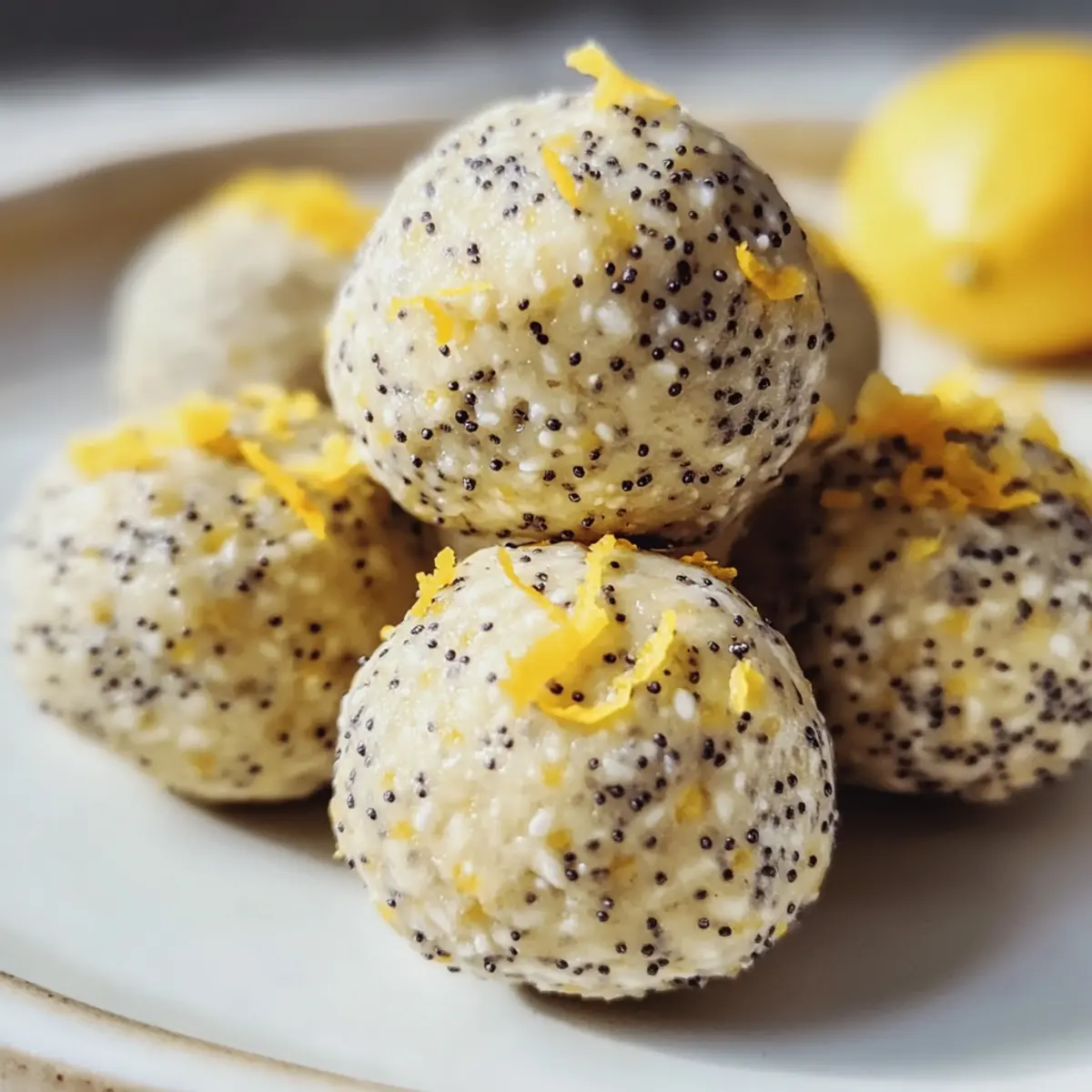 Keine-Backen-Zitronen-Mohnsamen-Proteinbällchen Rezept