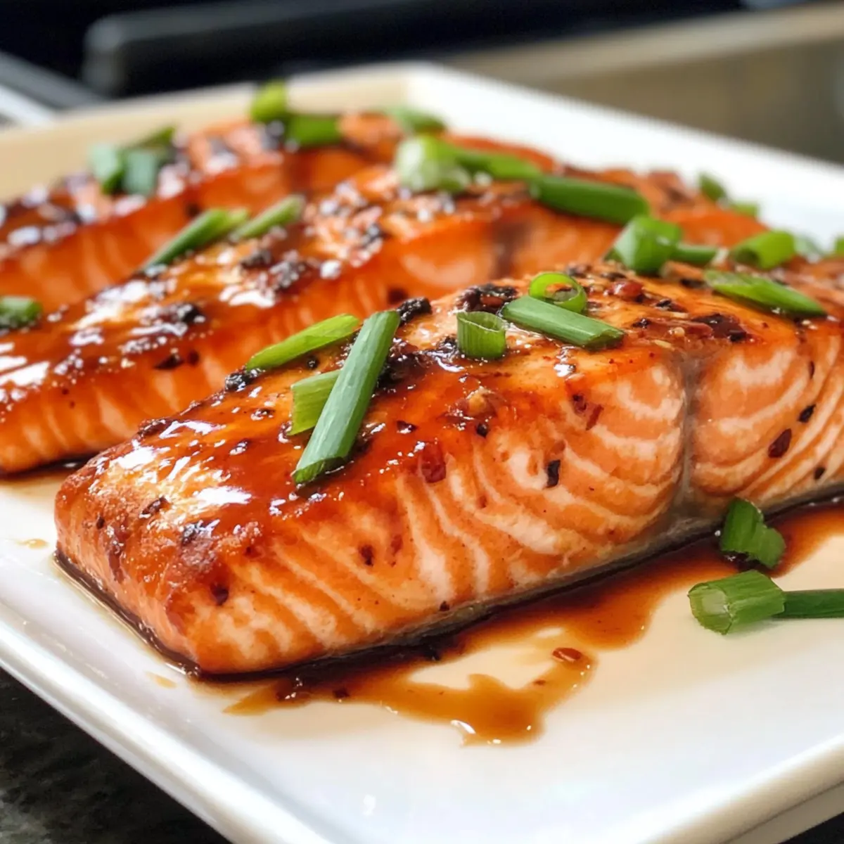 Lachs mit thailändischer süßer Chili-Glasur genießen