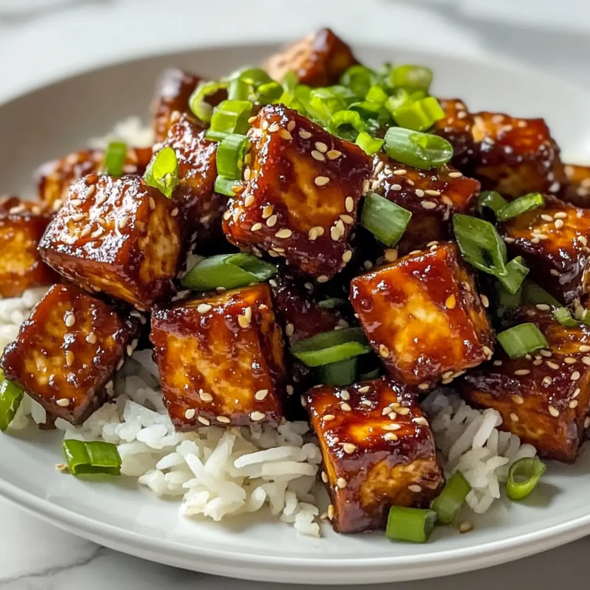 Süßscharfer Chili-Tofu in nur 20 Minuten