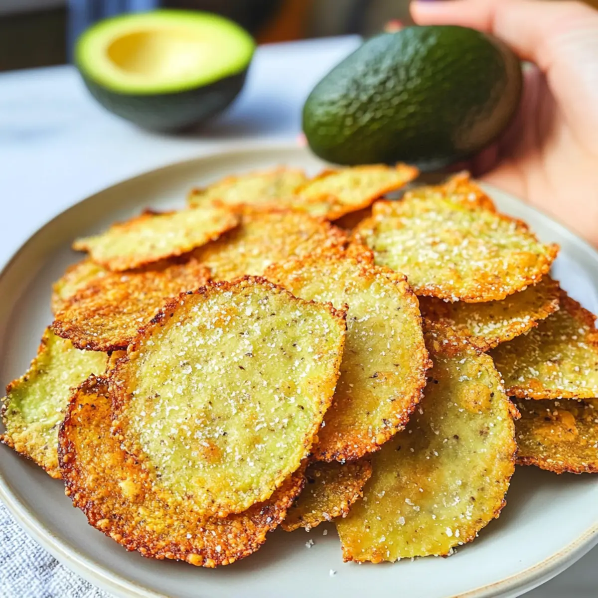 Avocado Chips für den perfekten Snack zwischendurch