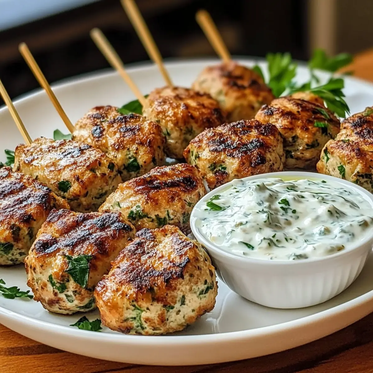 Hühnchen Köfte mit Knoblauch Joghurtsoße entdecken