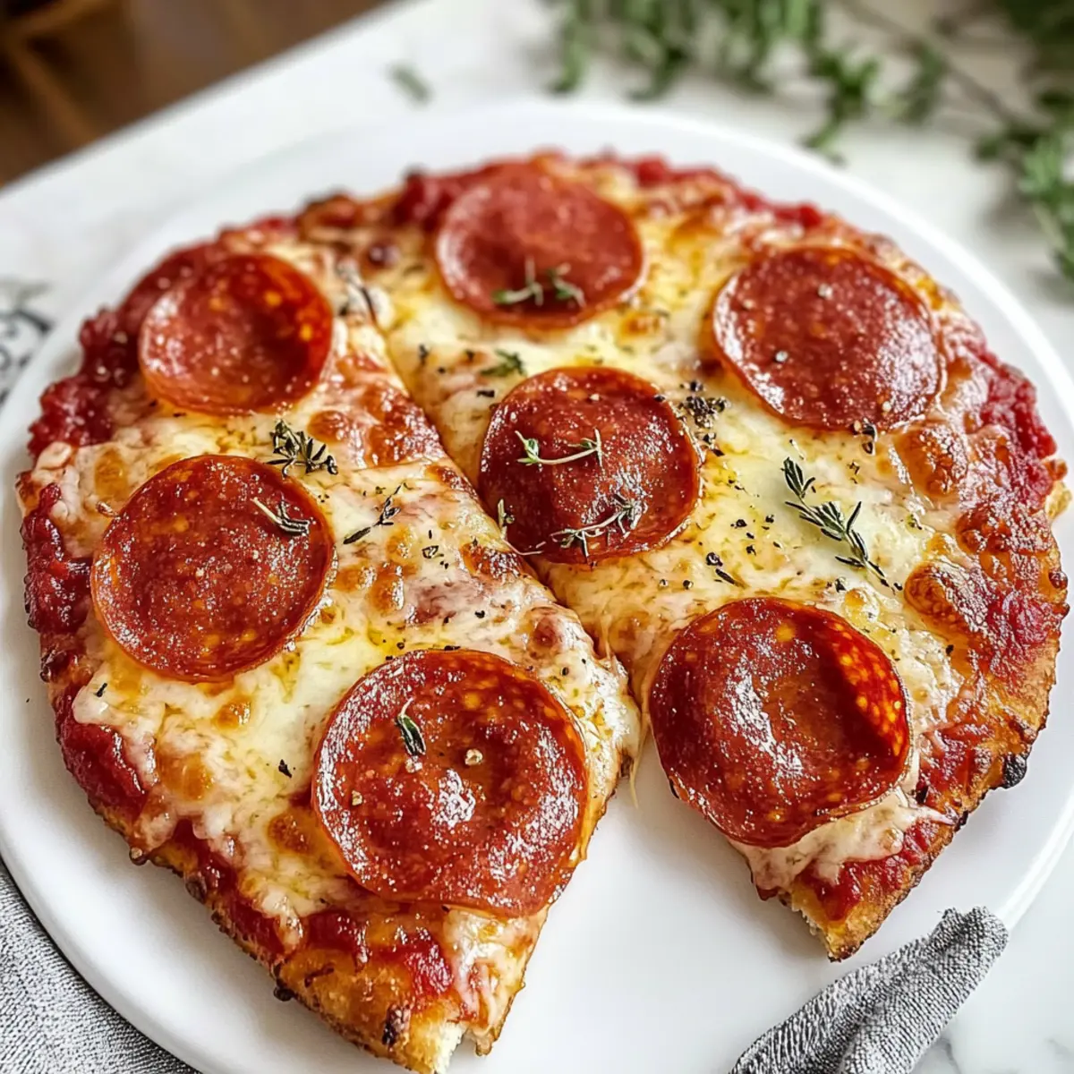 Klassischer Heißluftfritteusen-Hüttenkäse-Pizzateig