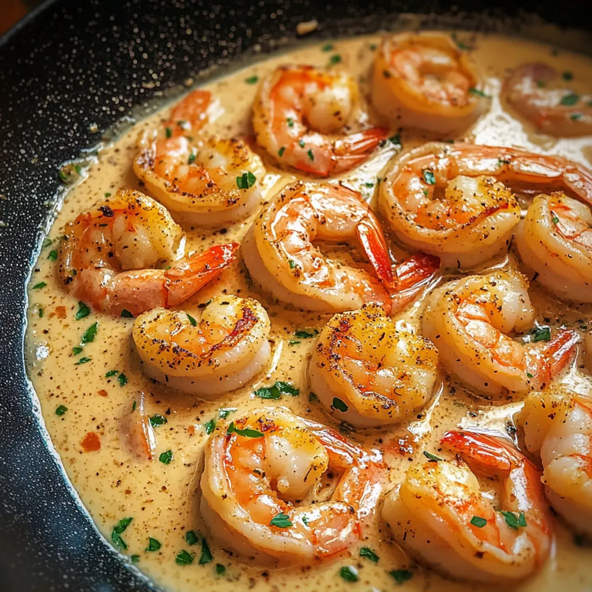 Cremige Knoblauchgarnelen in 15 Minuten zubereiten