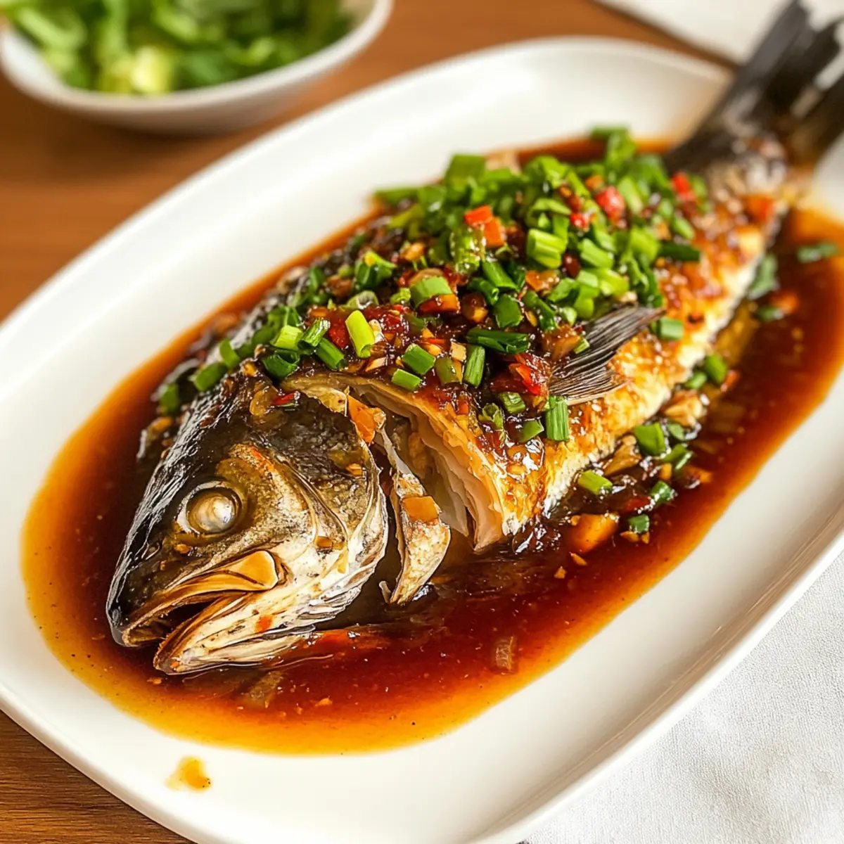 Fisch mit Chili-Bohnensauce einfach genießen