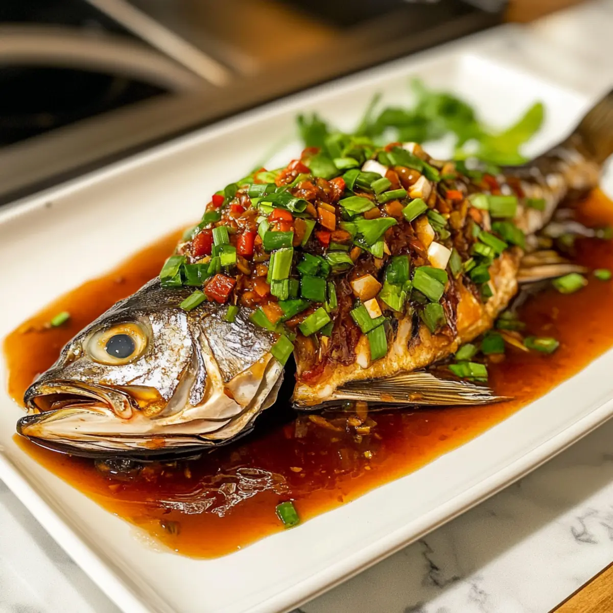 Fisch mit Chili-Bohnen-Sauce schnell und einfach zubereiten