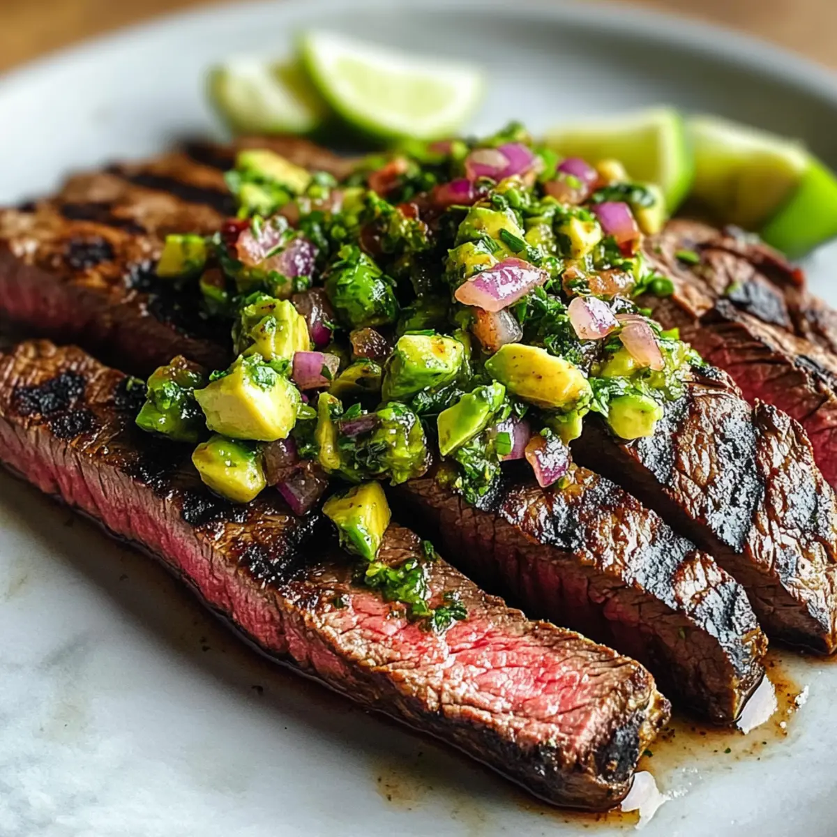 Flanksteak mit Avocado-Salsa für Dein BBQ-Highlight