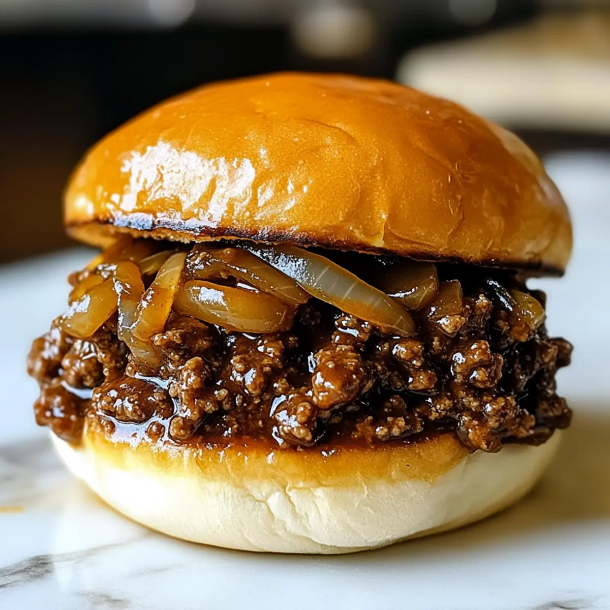 Französische Zwiebel-Rindfleisch-Sloppy Joes in 30 Minuten