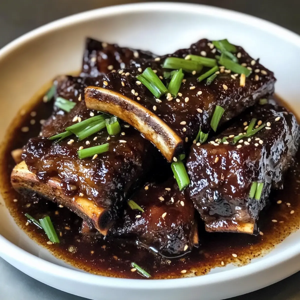 Ingwer-Miso geschmorte Rinderkurzbraten für Gemütlichkeit