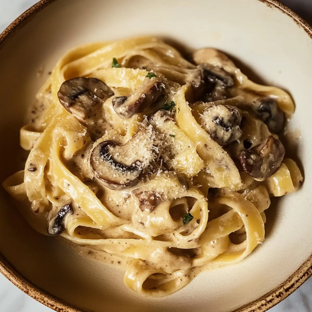 Gorgonzola-Trüffel-Cremesauce mit Pilzen machen