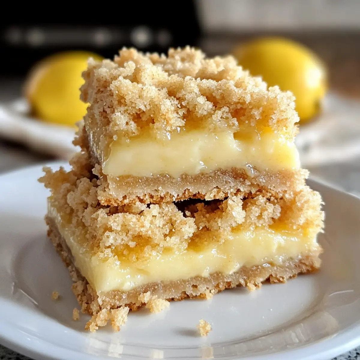 Hausgemachte Zitronenkrümelriegel ganz einfach selber machen