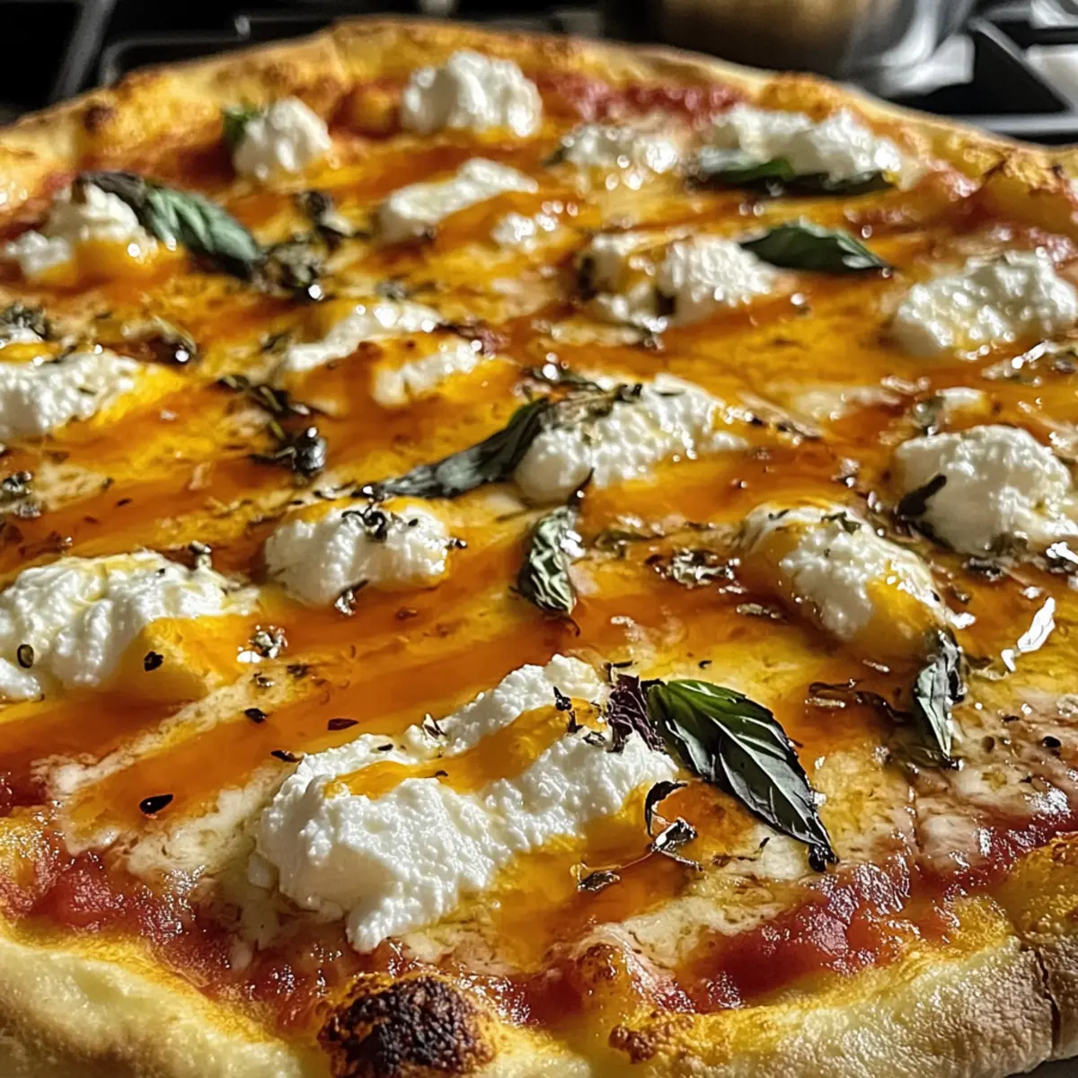 Unwiderstehliche Heiße Honig-Ricotta-Pizza selber machen