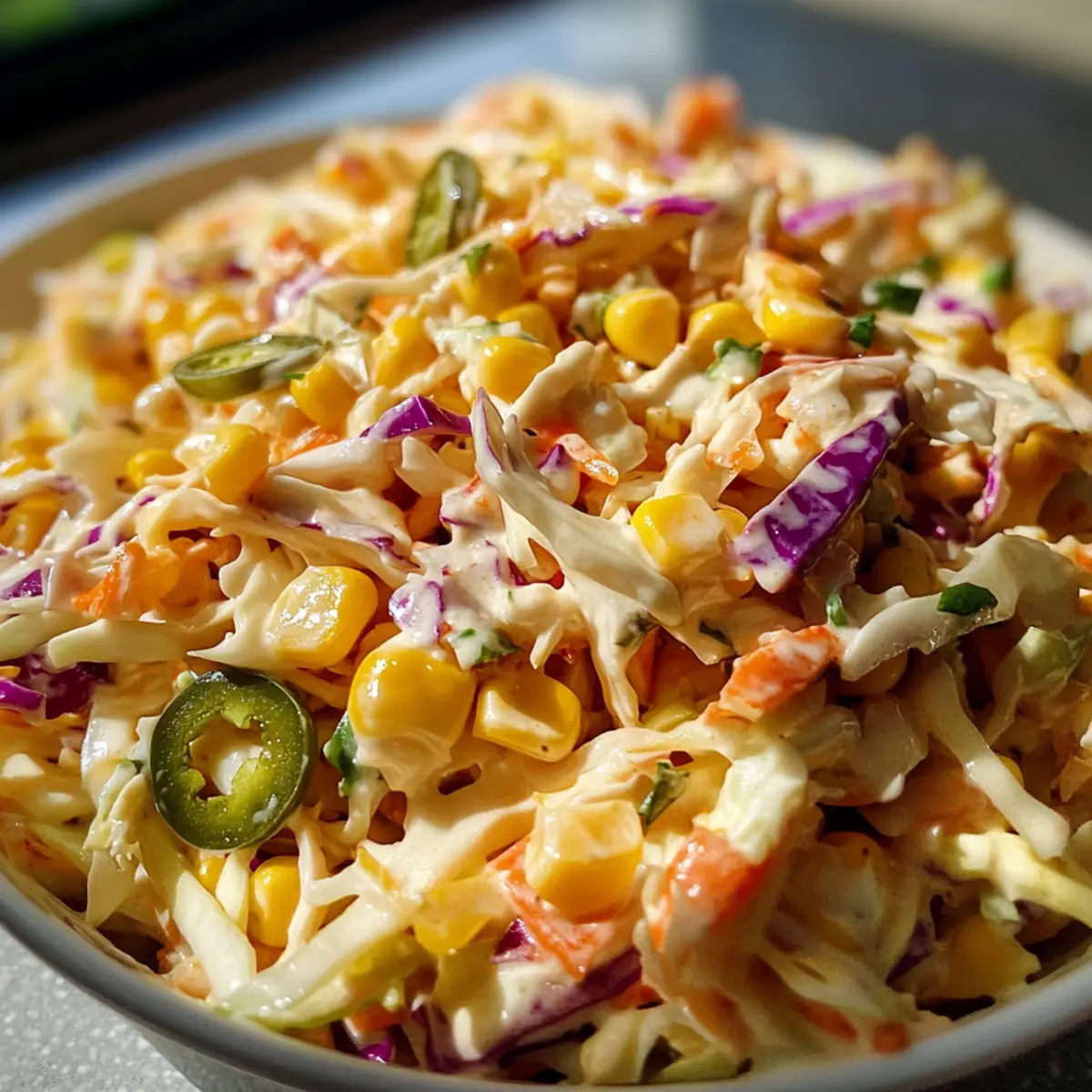 Jalapeno Mais Krautsalat für den perfekten Sommer