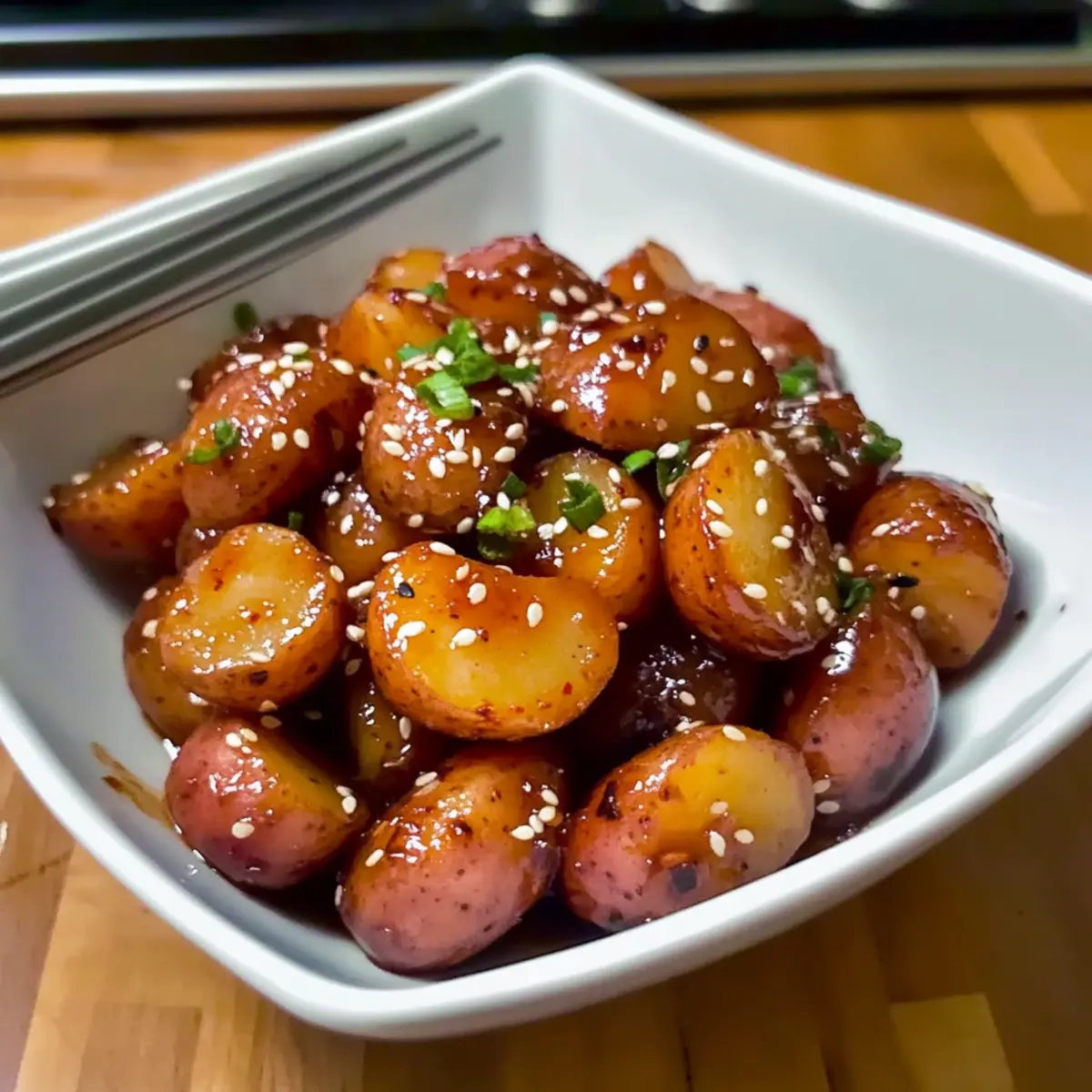 Koreanische geschmorte Kartoffeln ganz schnell zubereitet