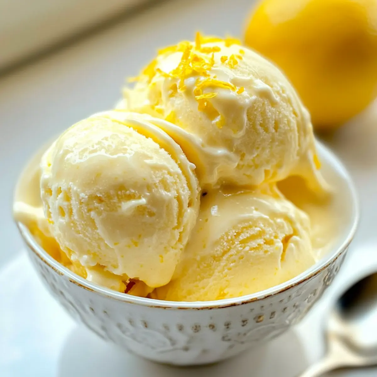 Zitronen gefrorener Joghurt: Lecker und gesund