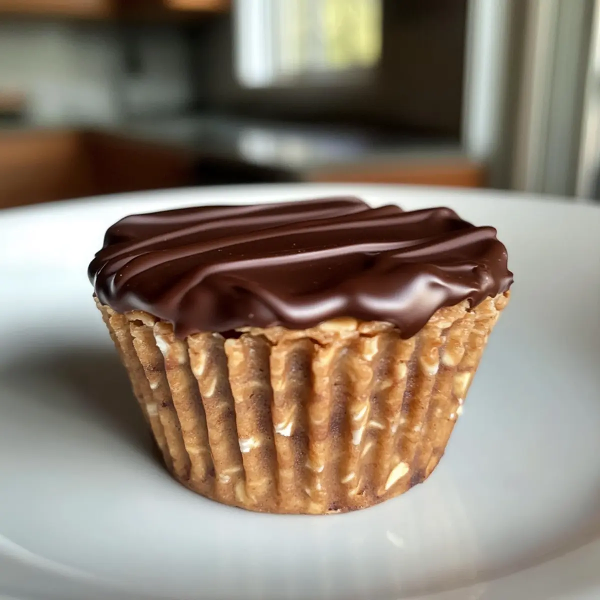 Erdnussbutter Protein Haferflocken Tassen für jeden Tag