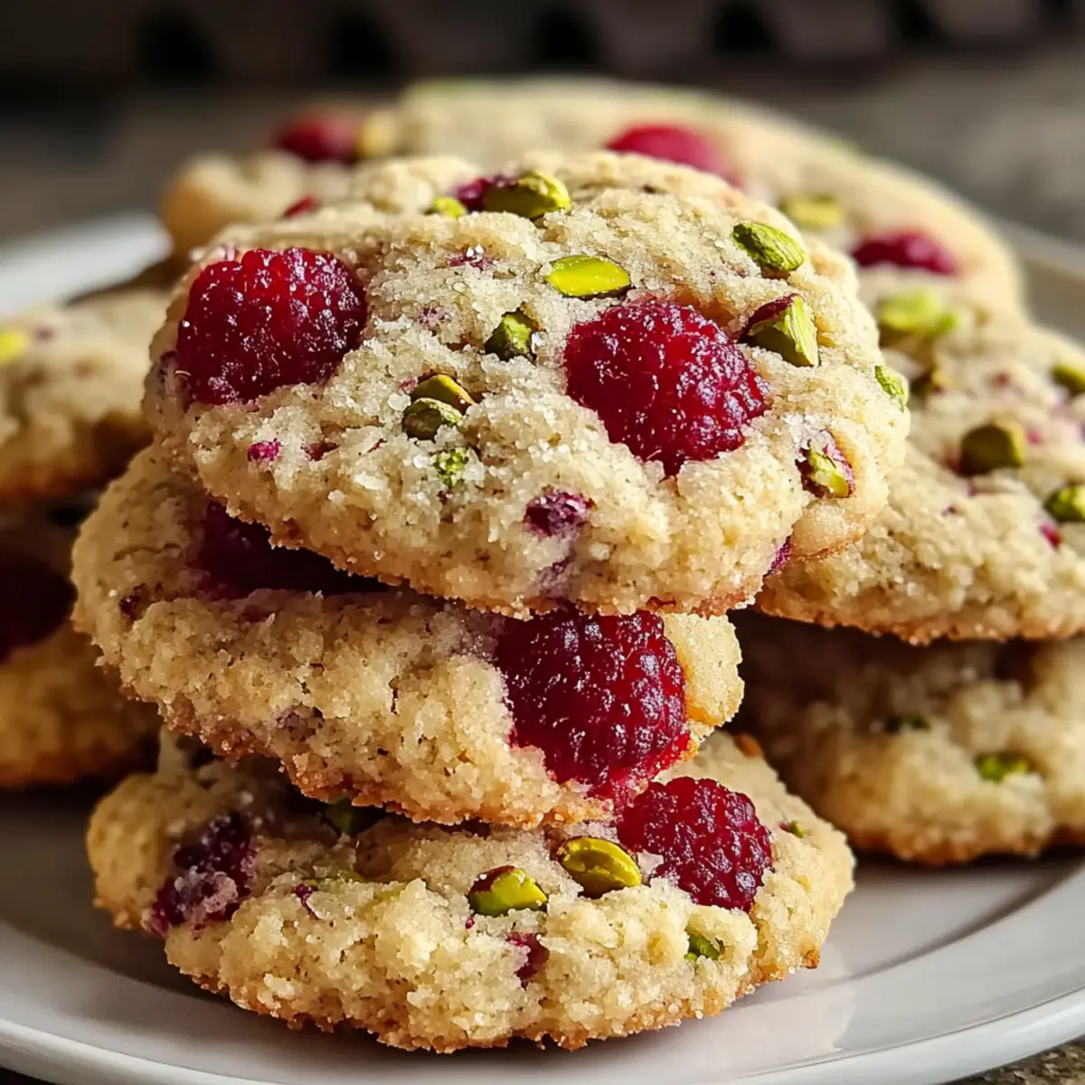 Himbeer-Pistazien-Shortbread-Kekse leicht gemacht
