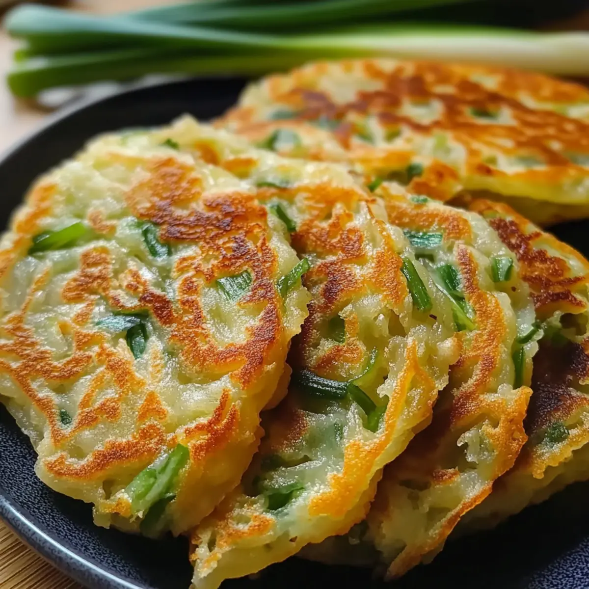 Reispapier-Frühlingszwiebel-Pfannkuchen leicht gemacht