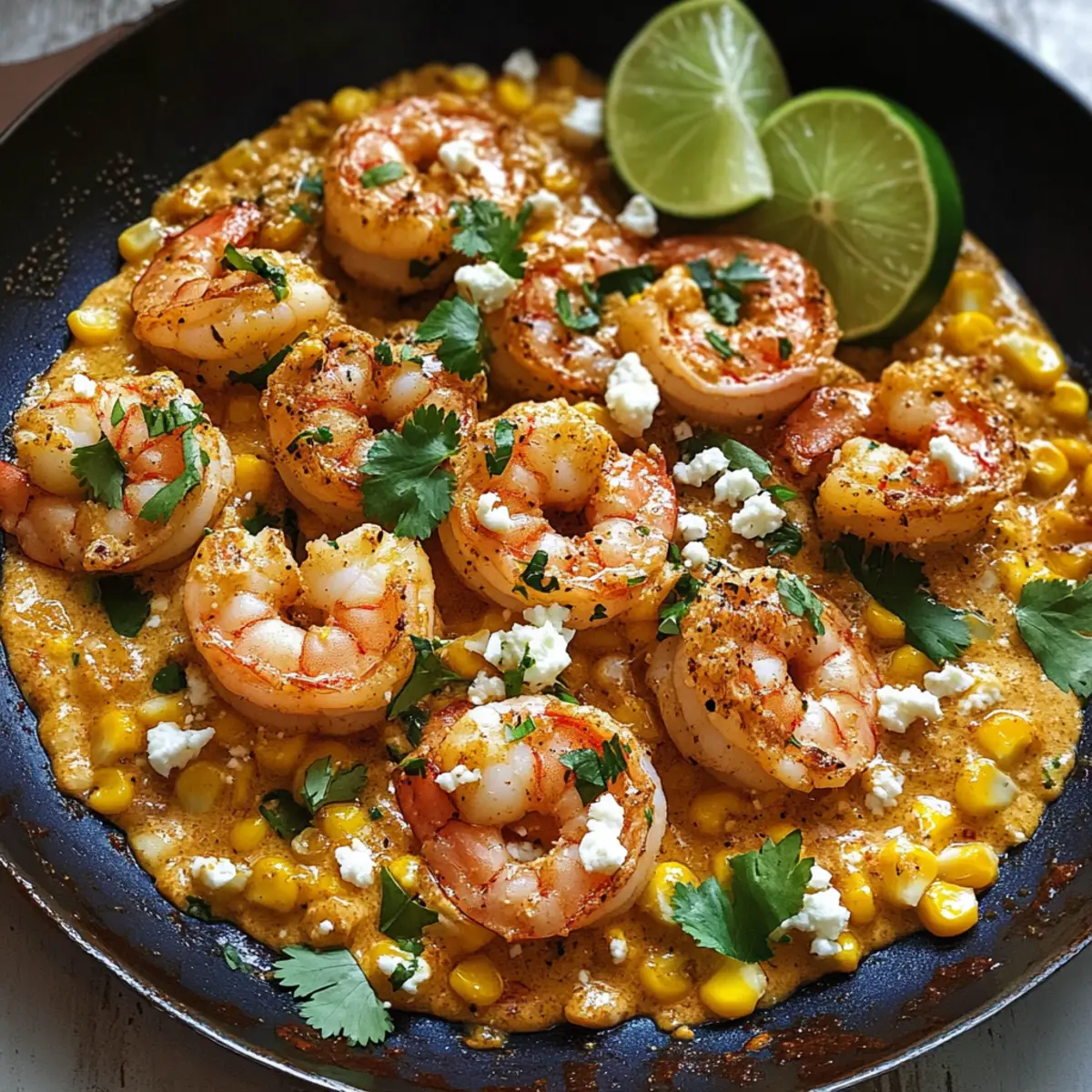 Garnelen und Rahmmais in 30 Minuten zubereiten