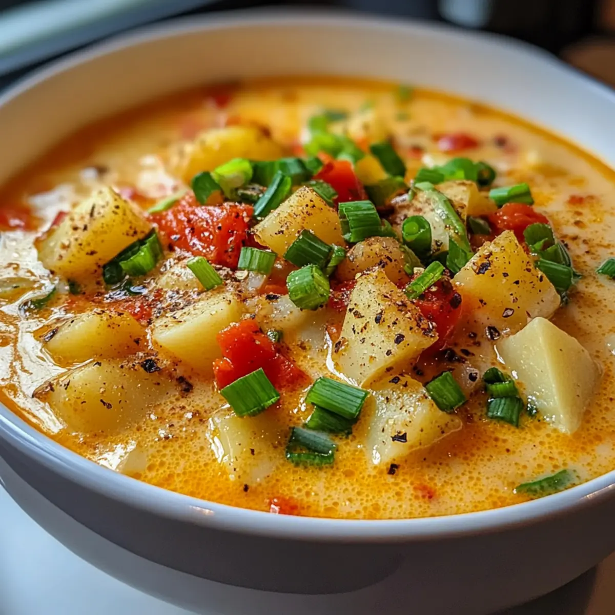 Würzige Cajun Kartoffelsuppe für kalte Tage