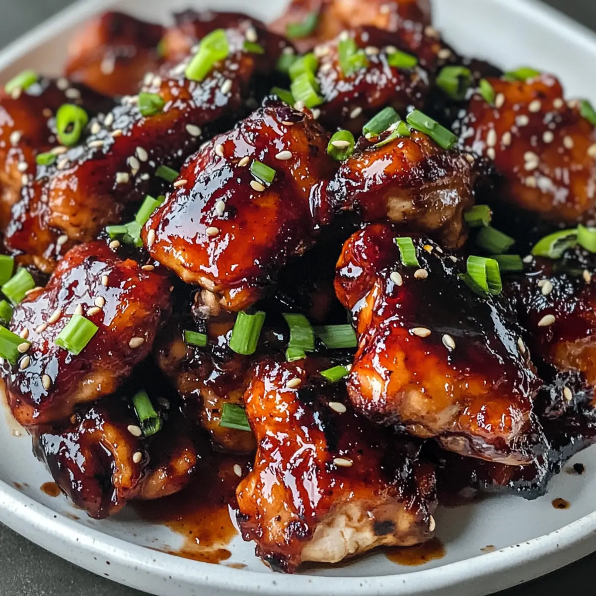 Süßes und Klebriges Chinesisches BBQ Hähnchen Rezept