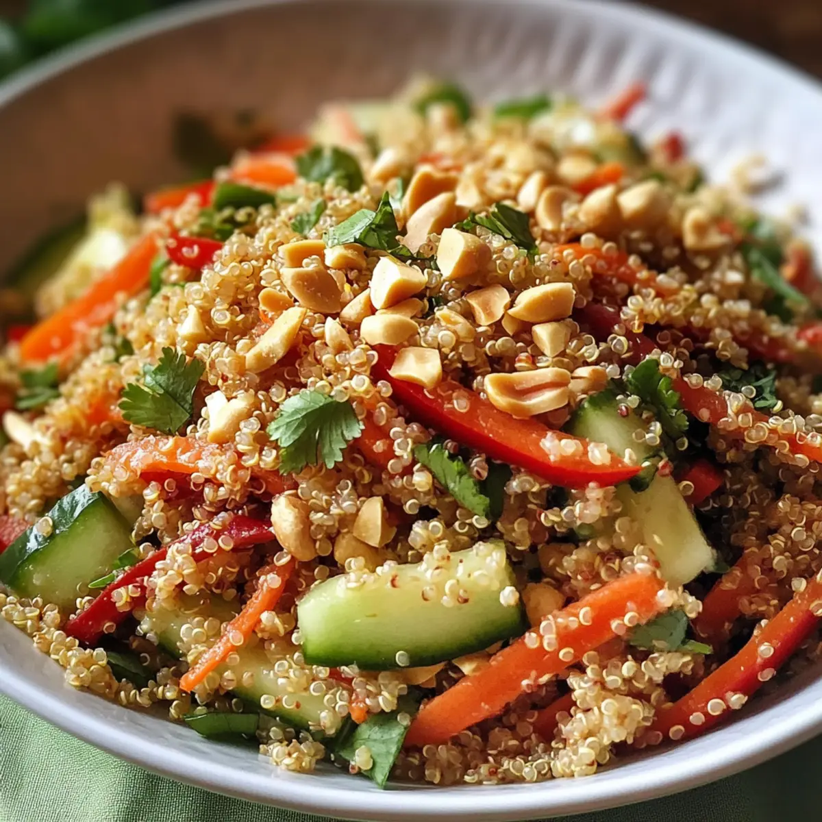 Thailändischer Quinoa-Crunch-Salat für frische Sommergünde