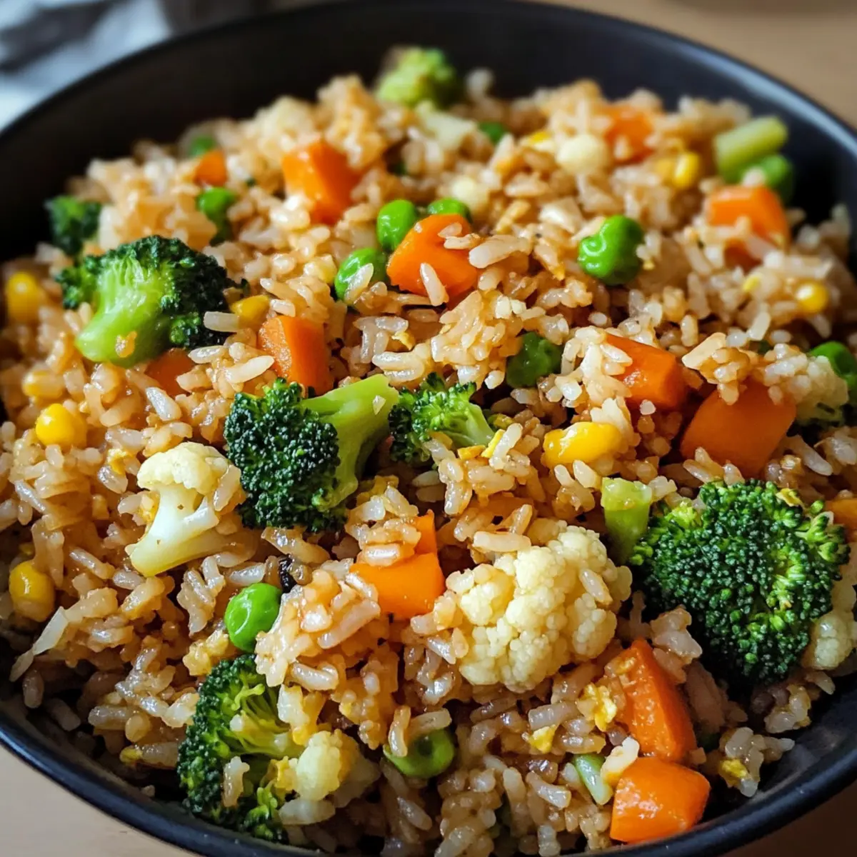 Veganer gebratener Reis mit Miso für jeden Tag