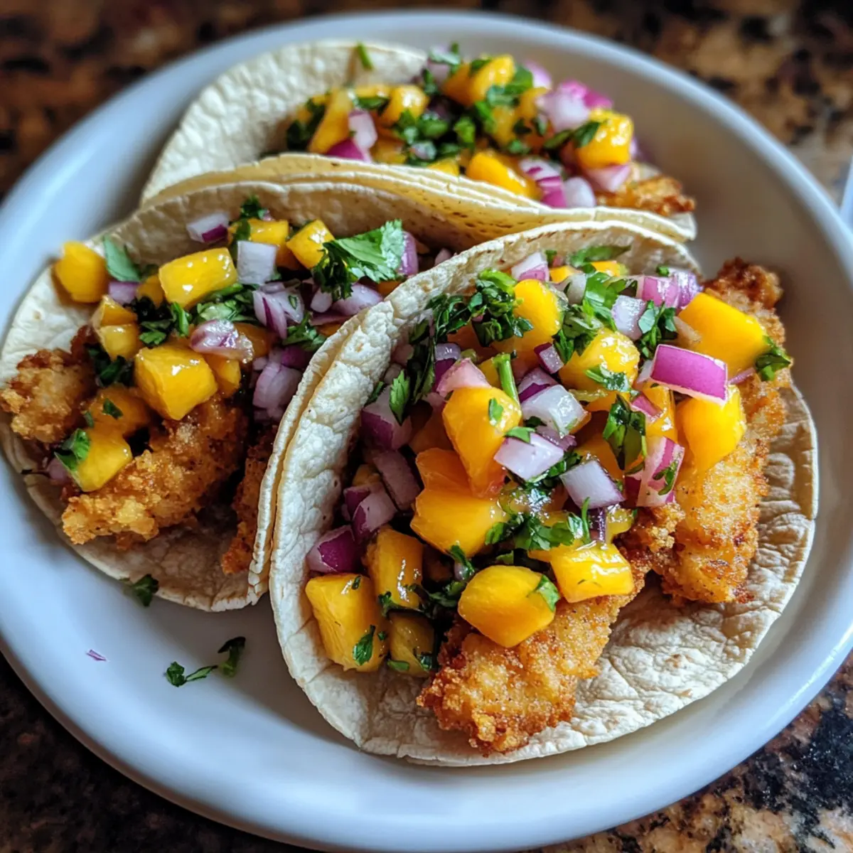 Baja-Fisch-Tacos mit frischer Mango-Salsa