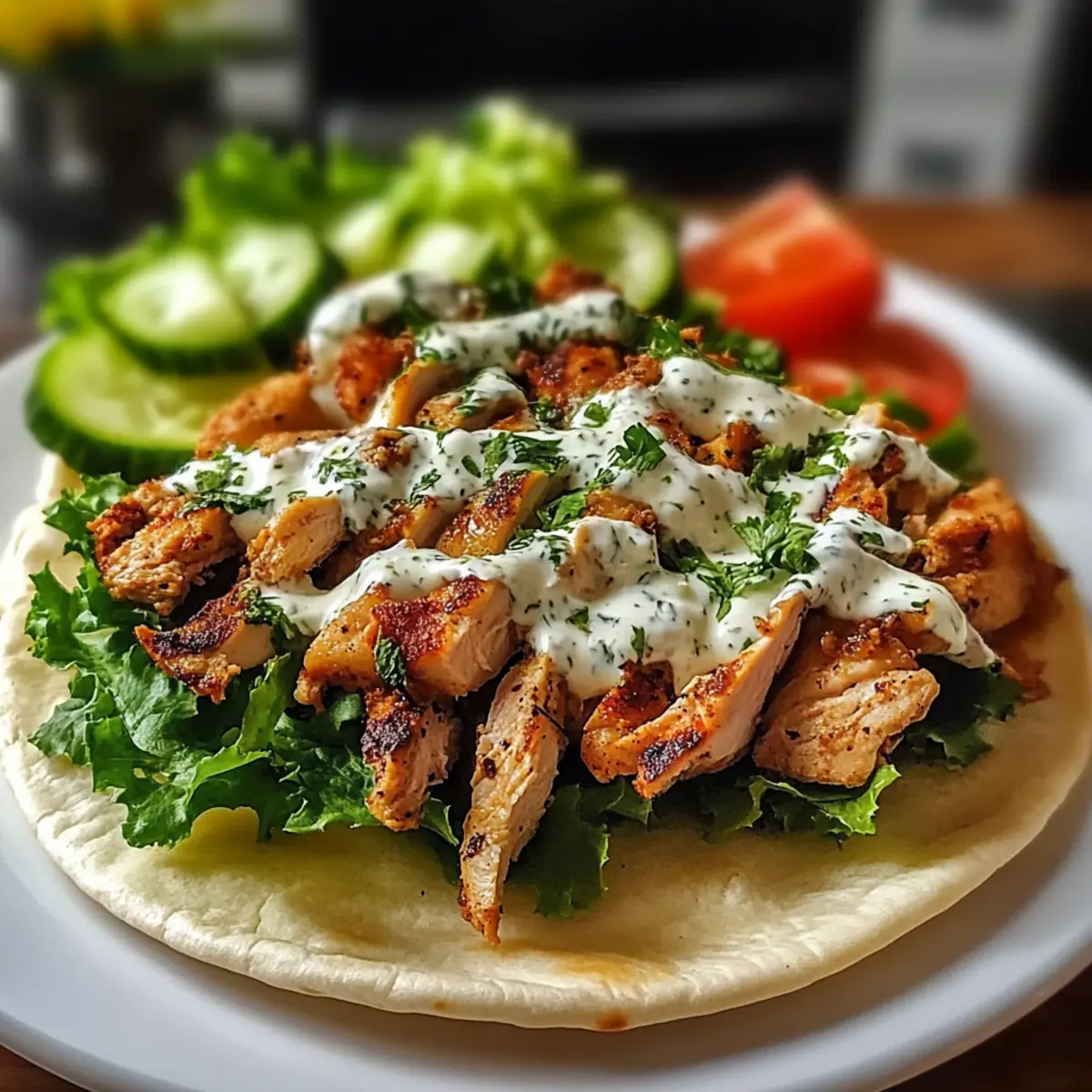 Hähnchen Shawarma mit Knoblauchsauce selber machen