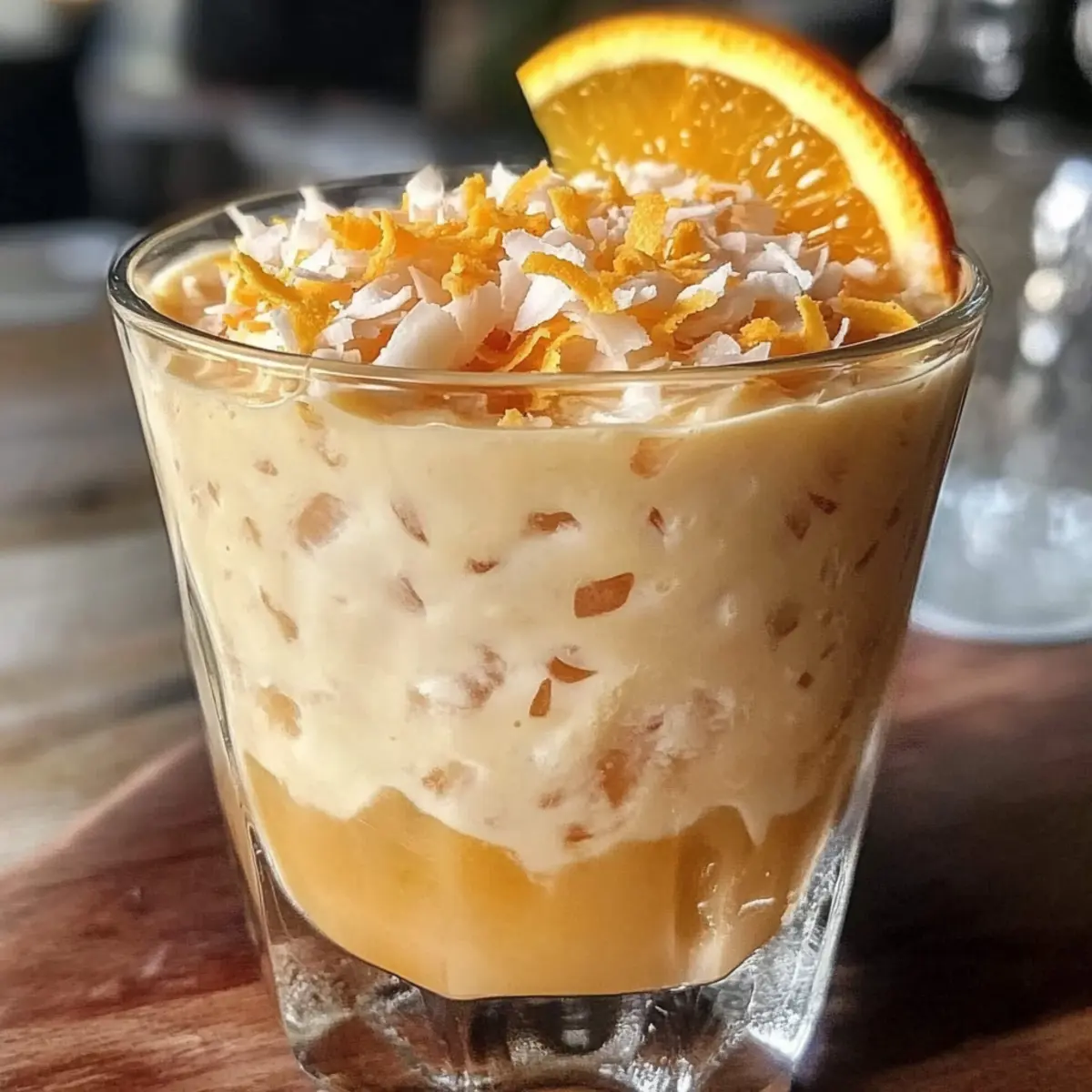 Kokosnuss-Orangen-Glühen für Sommerabende