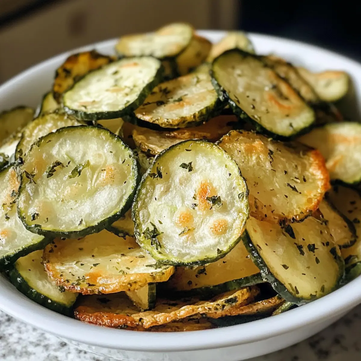 Knusprige Ranch-Gurkenchips für gesunde Snacks