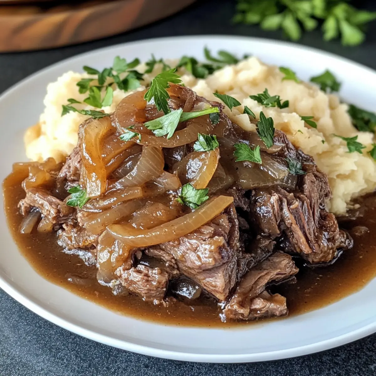 Französischer Zwiebelbraten für gemütliche Abende