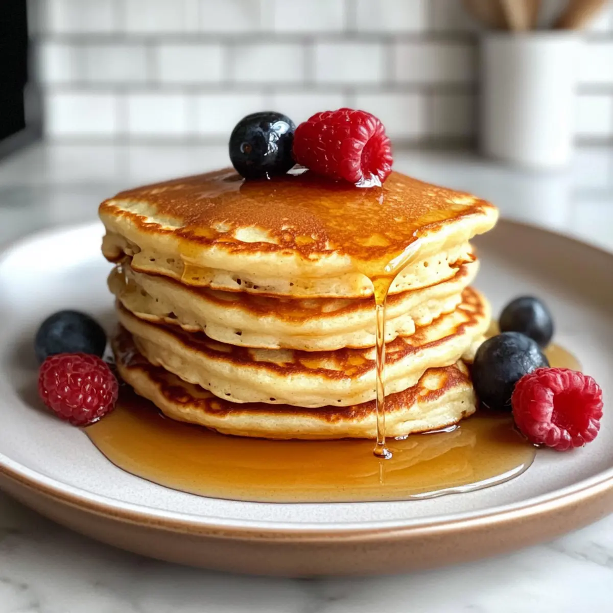 Griechische Joghurt-Pfannkuchen für ein gesundes Frühstück
