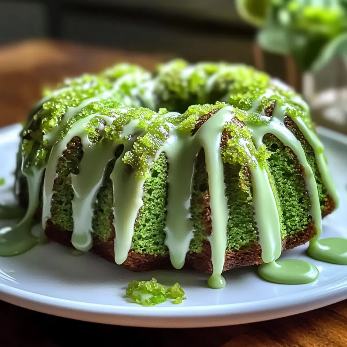 Grüne Samt Mini Bundt Kuchen für St. Patrick’s Day