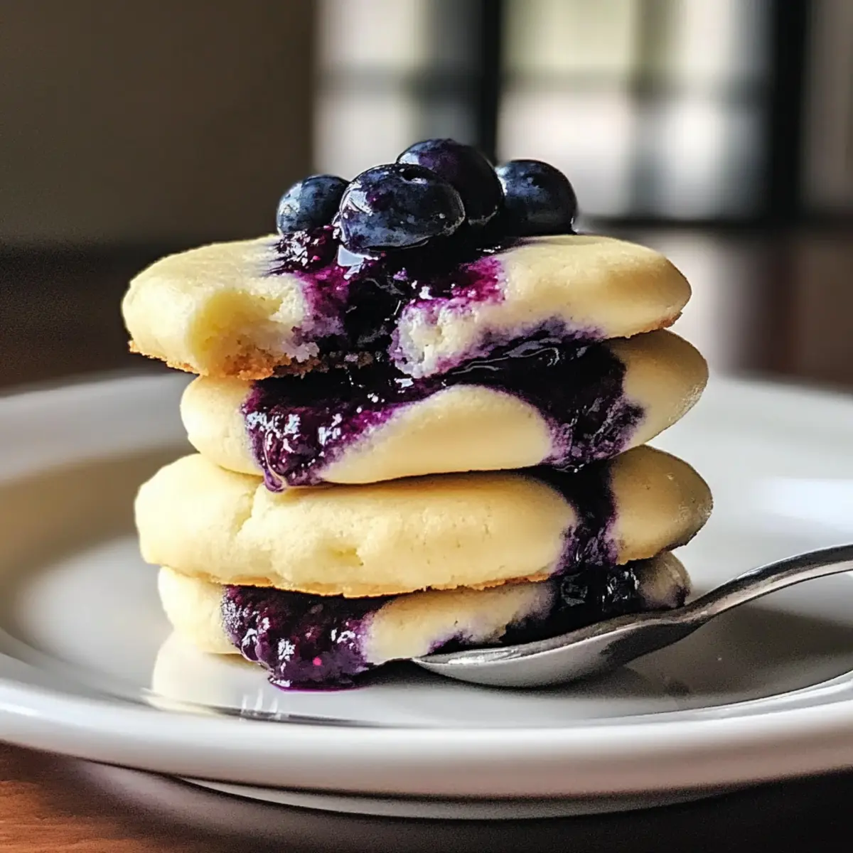 Zitronen Heidelbeer Käsekuchen Kekse für jeden Anlass