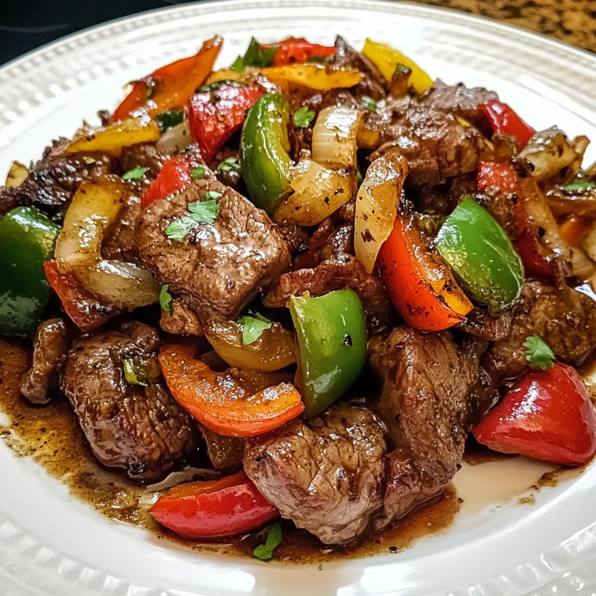 Pfeffersteak mit Paprika und Zwiebel ganz einfach genießen