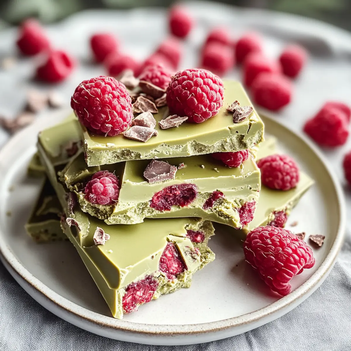 Himbeer-Matcha-Bark: Ein einfacher Genuss für jeden Tag
