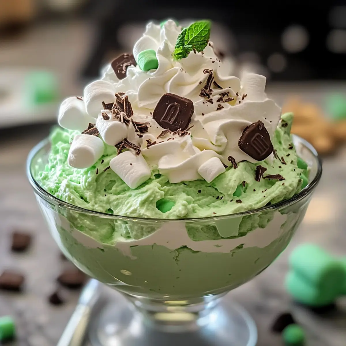 Shamrock Käsekuchen Fluff: Perfekter Frühlingsgenuss